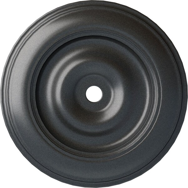 Ekena Millwork Classic Ceiling Medallion (Fits Canopies up to 8 1/4"), Hand-Painted Pewter, 44 1/2"OD x 4"ID x 4 "P CM44CLPES - main